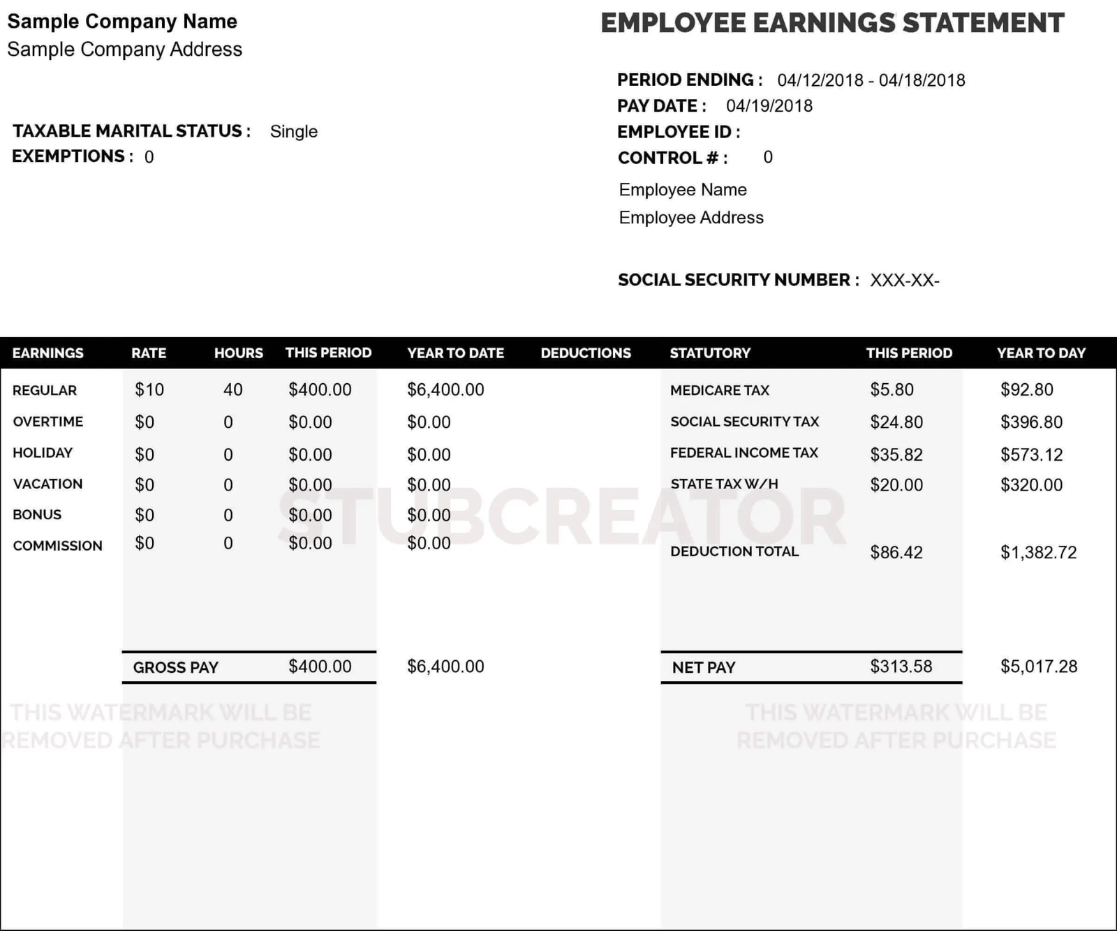 When to Use a Free Pay Stub Template Instead of Payroll Software - Arcyart